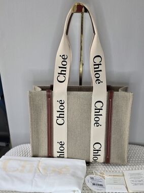 Chloe Medium Wood Tote